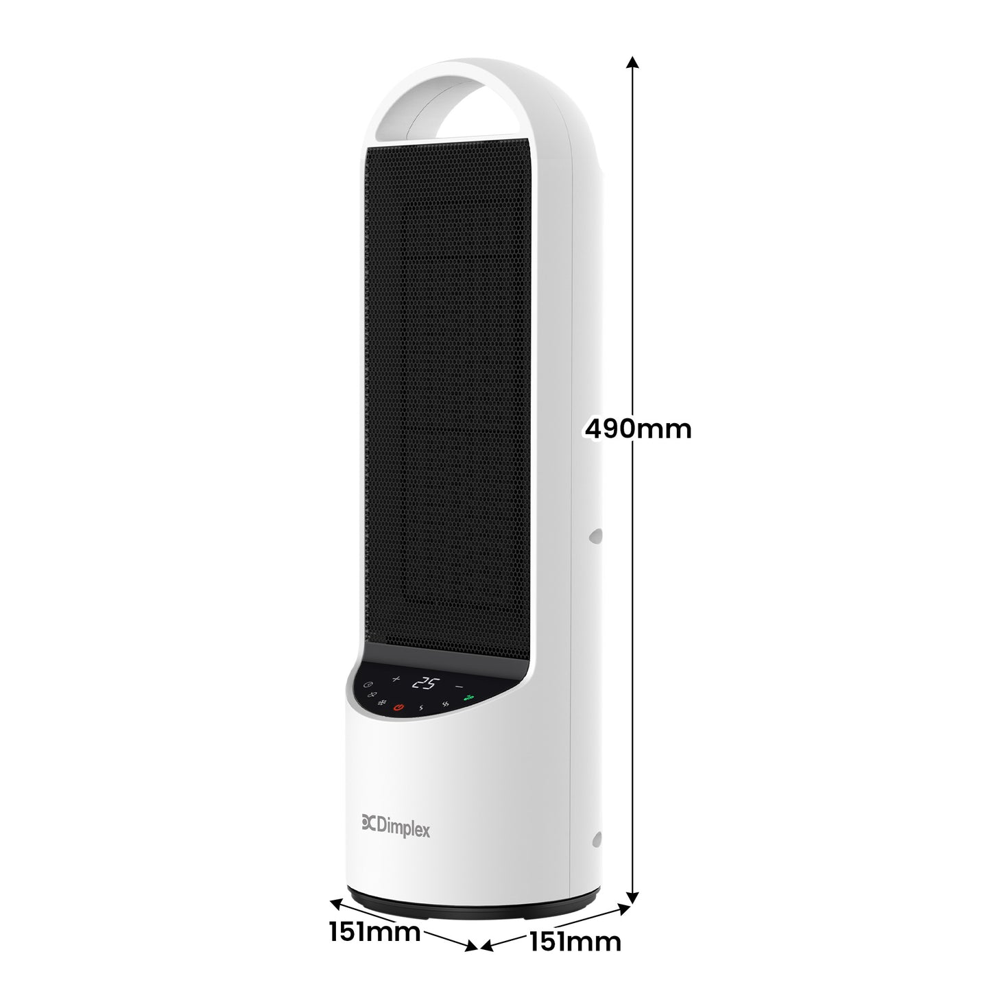 Dimplex 2kW Personal DC Digital Ceramic Heater in Black and White - Image 4