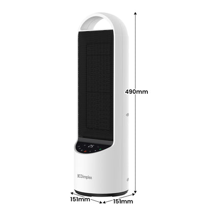 Dimplex 2kW Personal DC Digital Ceramic Heater in Black and White - Image 4
