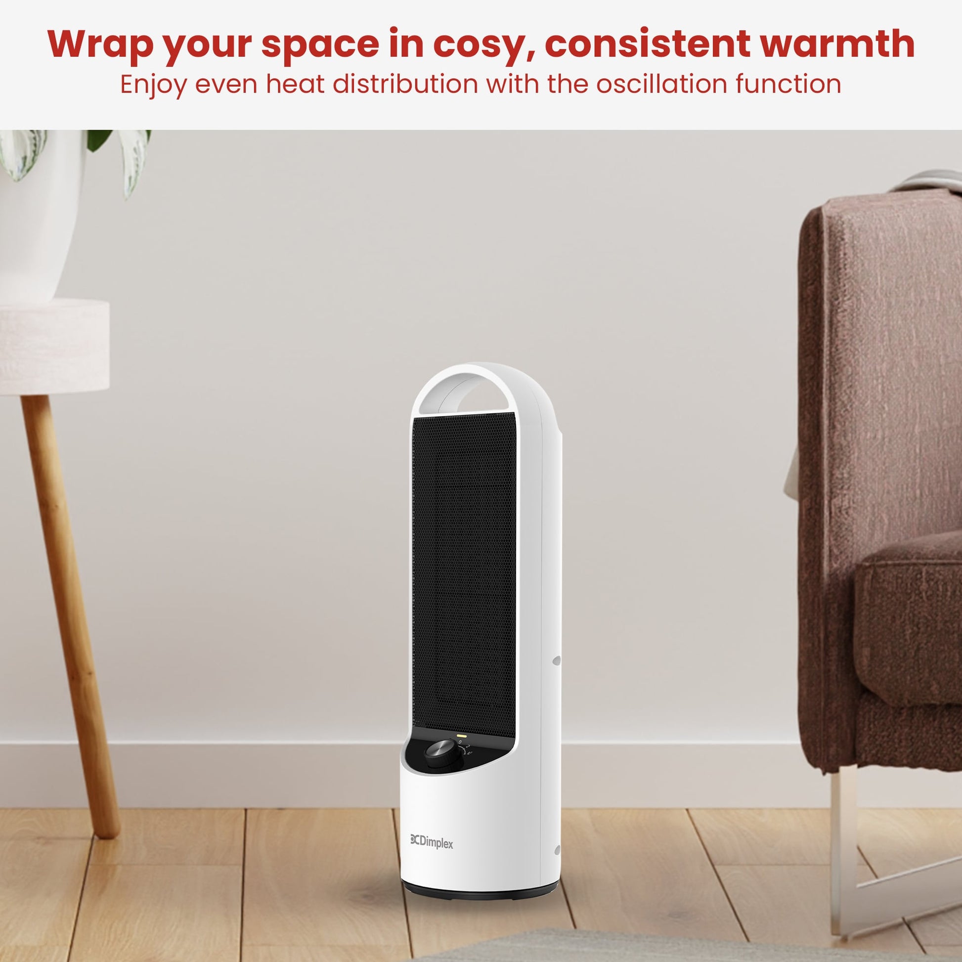 Dimplex 2kW Personal DC Ceramic Heater in Black and White - Image 5