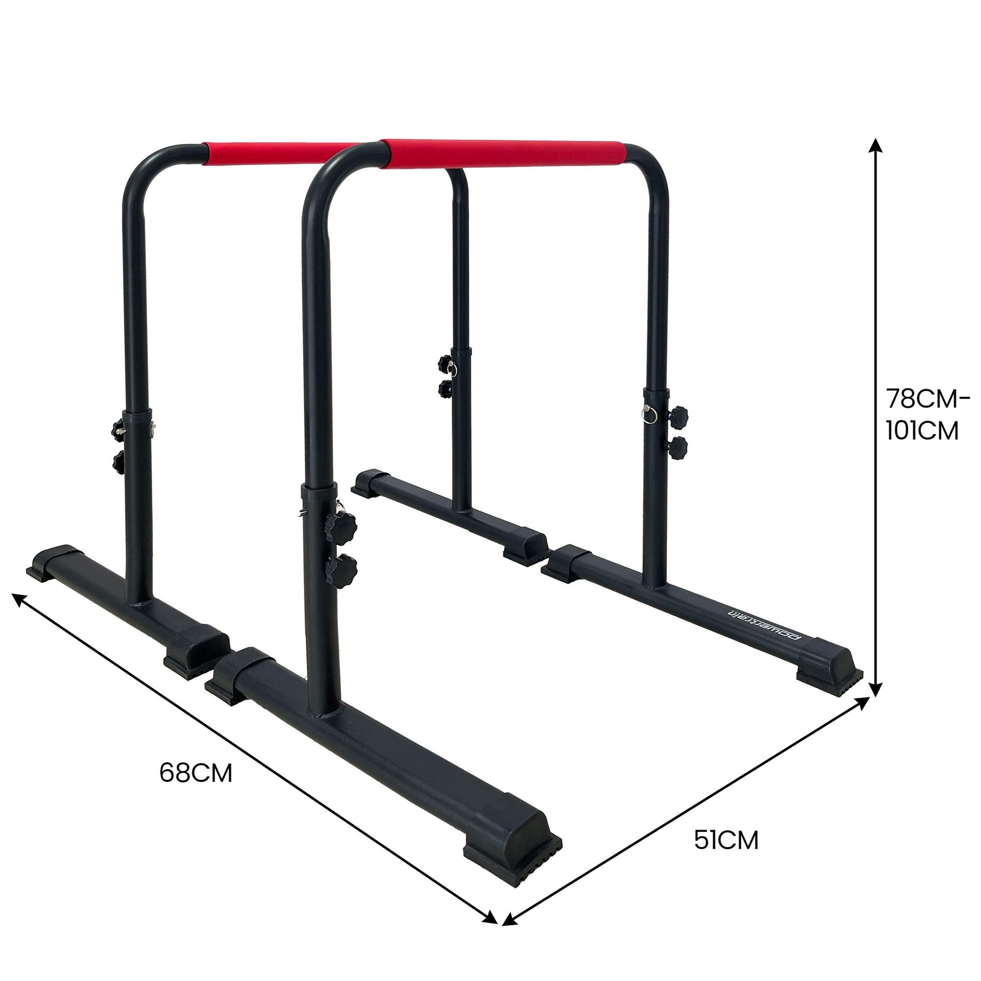 Powertrain Height-Adjustable Dip Bars Pair Load Capacity 200kg Separated Type - Image 3