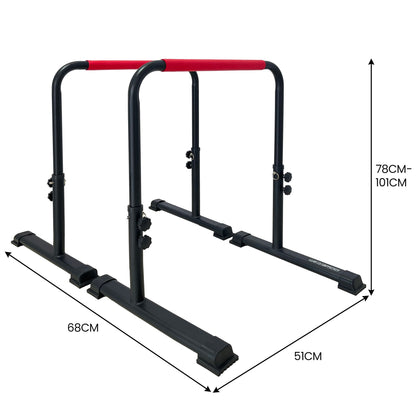 Powertrain Height-Adjustable Dip Bars Pair Load Capacity 200kg Separated Type - Image 3