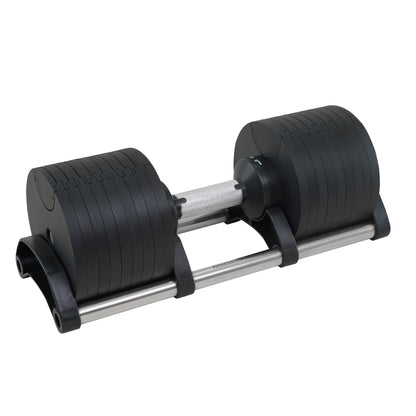 Powertrain Eon 45kg Adjustable Dumbbell Home Gym 9 Strength Training Safety Lock System For Building & Fitness Workouts - Image 2