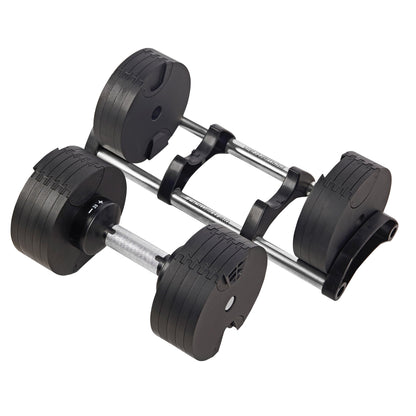 Powertrain Eon 45kg Adjustable Dumbbell Home Gym 9 Strength Training Safety Lock System For Building & Fitness Workouts - Image 5