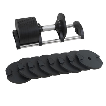 Powertrain Eon 90kg Adjustable Dumbbells Home Gym 9 Strength Training Safety Lock System Building & Fitness Workouts - Image 7