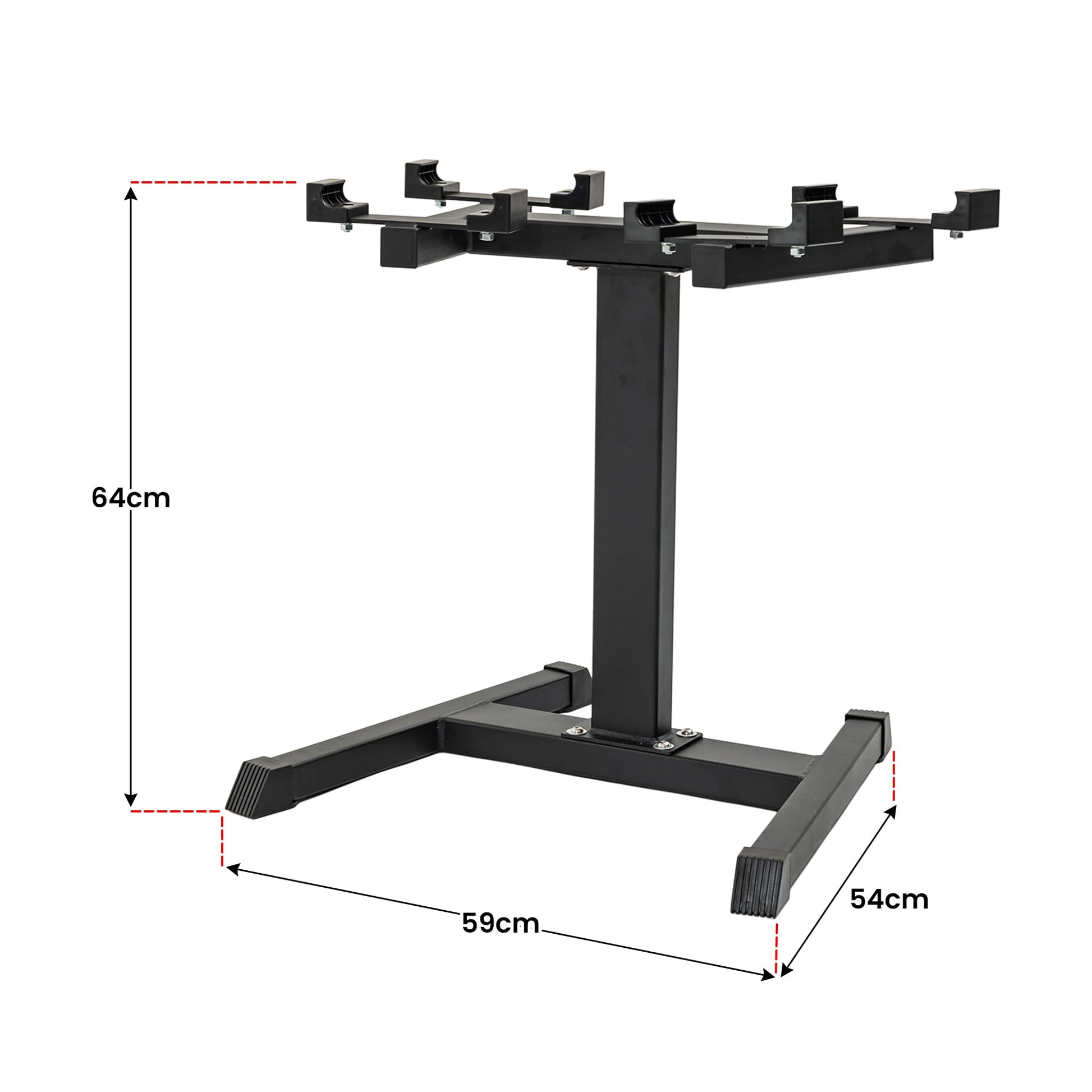 Powertrain Eon 2 X 45kg Adjustable Dumbbells W/ Stand Heavy-duty Storage Rack Home Gym 9 Strength Training Equipment - Image 4