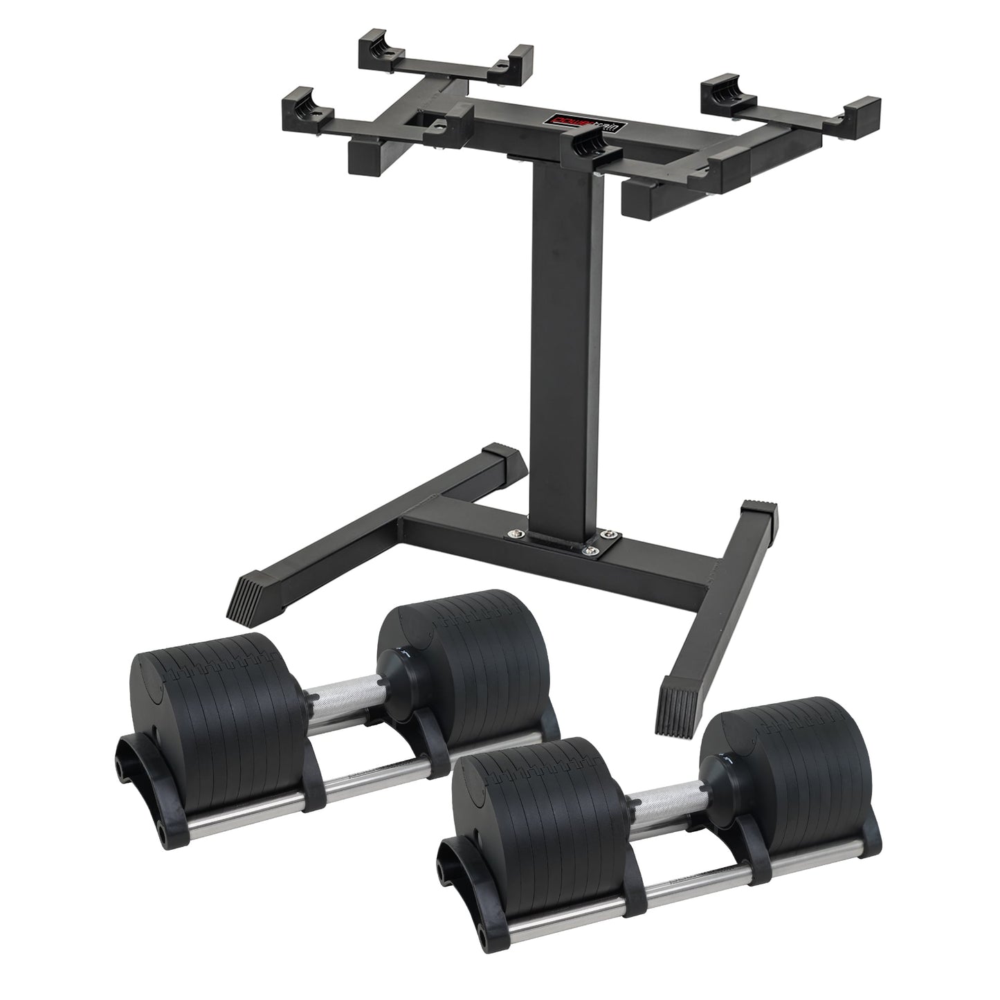 Powertrain Eon 2 X 45kg Adjustable Dumbbells W/ Stand Heavy-duty Storage Rack Home Gym 9 Strength Training Equipment - Image 6