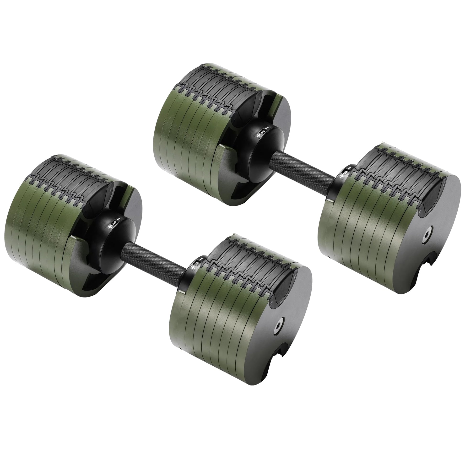 Powertrain Eon Dial-Up 90KG Adjustable Dumbbells Pair - Green - Image 4