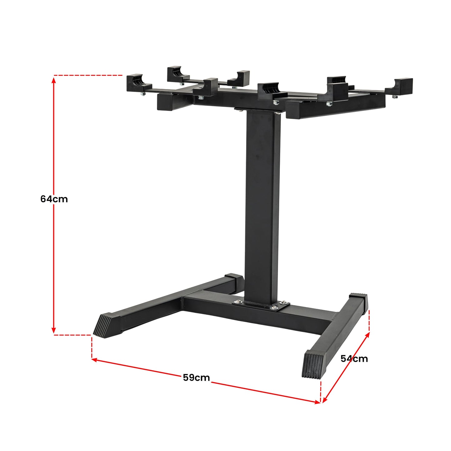 Powertrain Eon Dial-Up 90KG Adjustable Dumbbells Pair with Stand  - Green - Image 4
