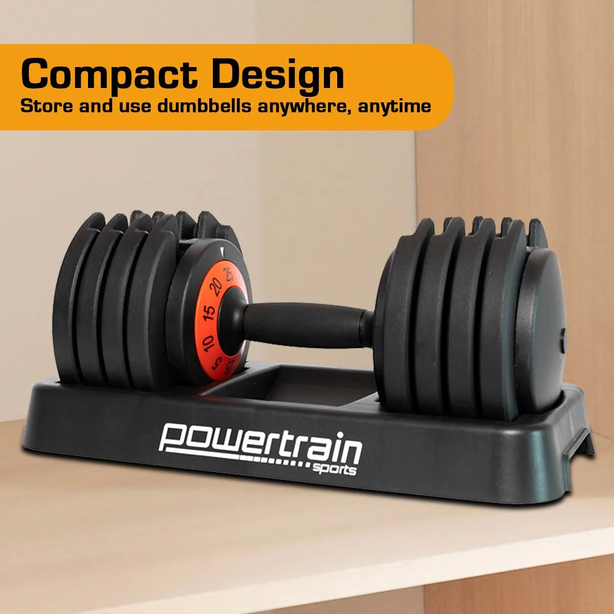 Powertrain GEN2 Pro Adjustable Dumbbell Set - 50kg - Image 8