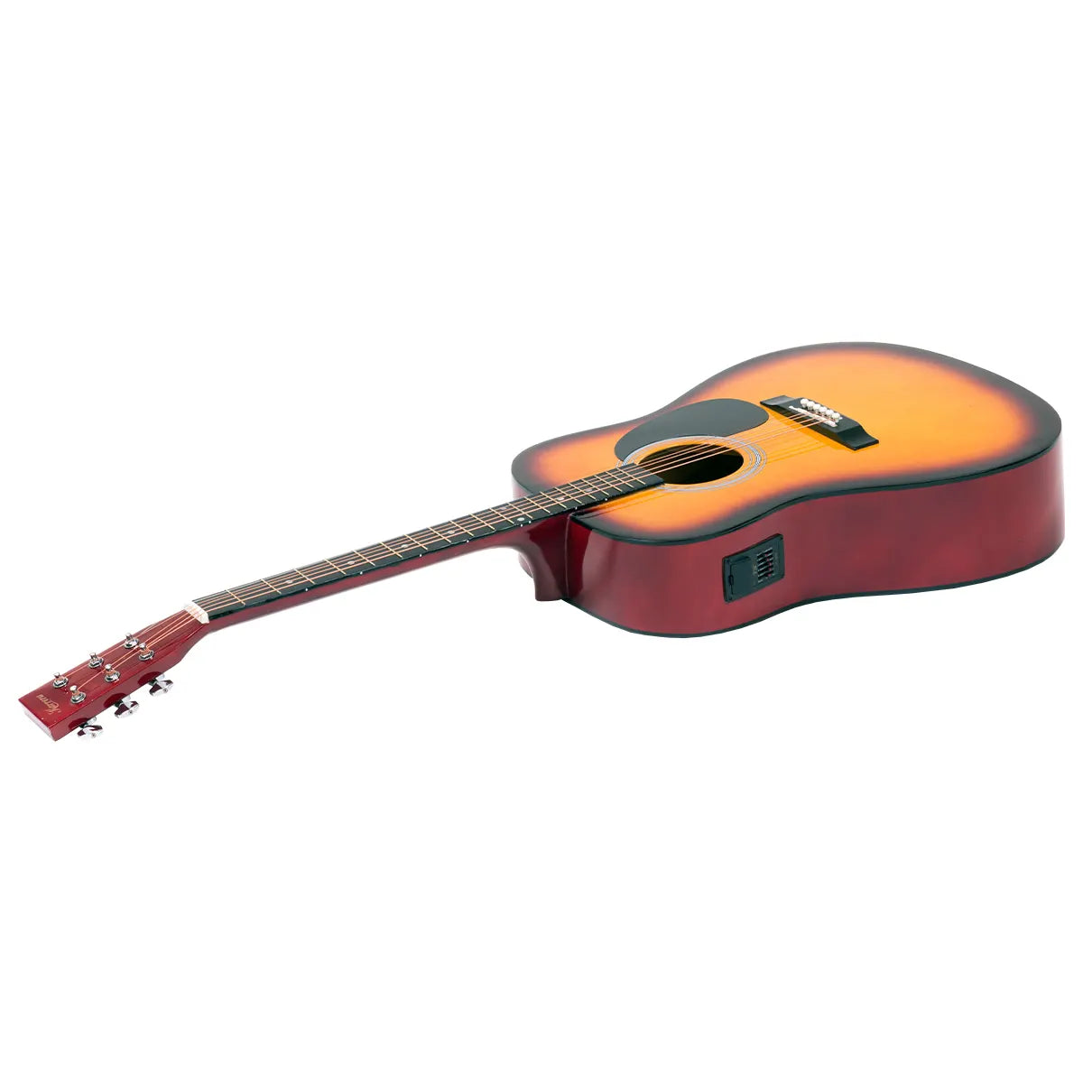 Karrera Electronic Acoustic Guitar 41in  - Sunburst - Image 2
