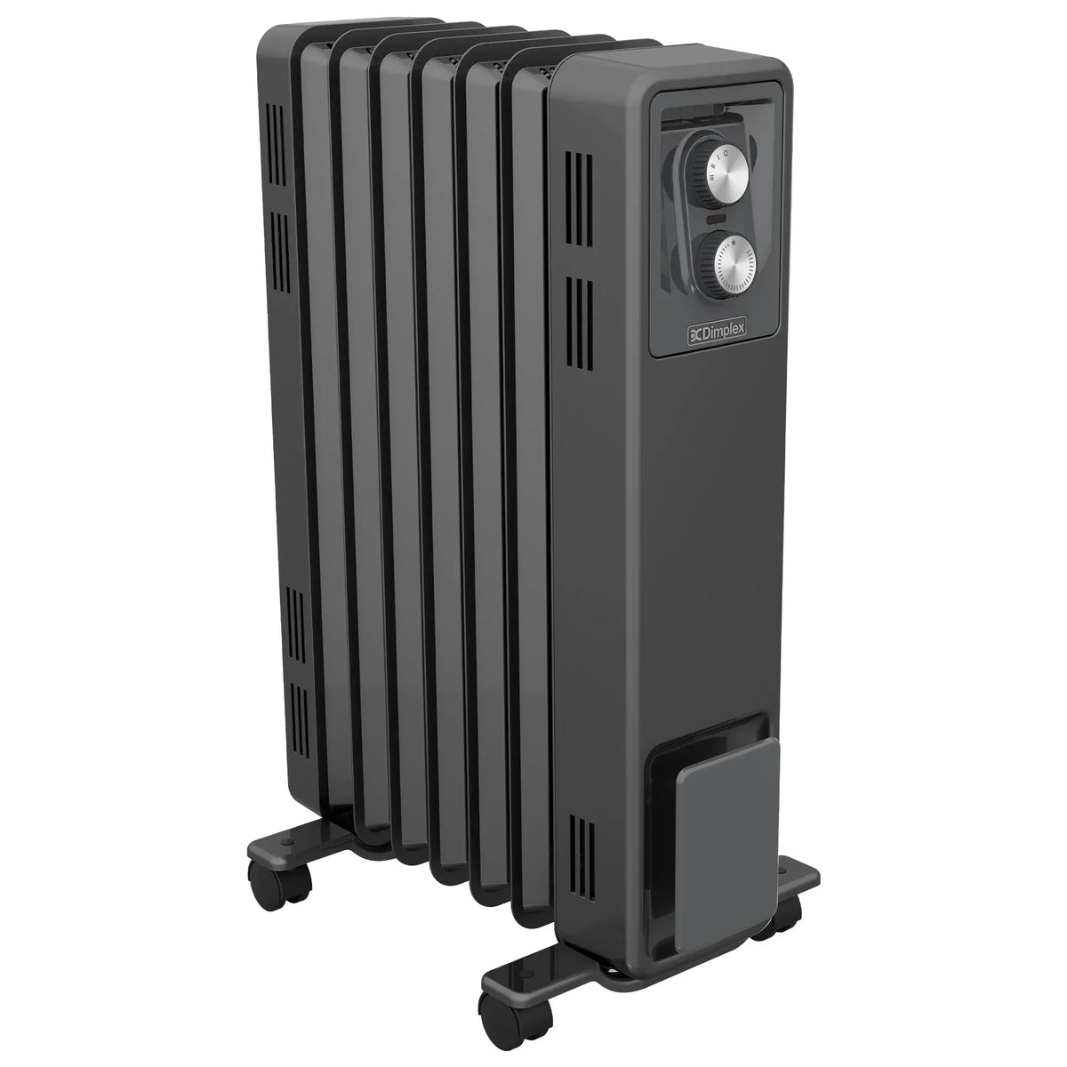 Dimplex 1.5kW Oil Free Portable Column Heater - Electric Radiator with Adjustable Thermostat - Black
