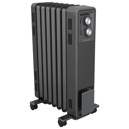 Dimplex 1.5kW Oil Free Portable Column Heater - Electric Radiator with Adjustable Thermostat - Black