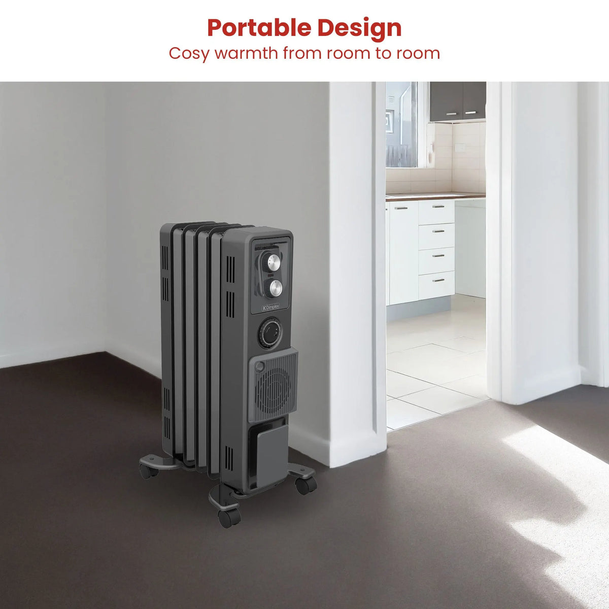 Dimplex Oil Free 1.5kW Column Heater w/ Turbo Fan and Timer in Black - Image 5
