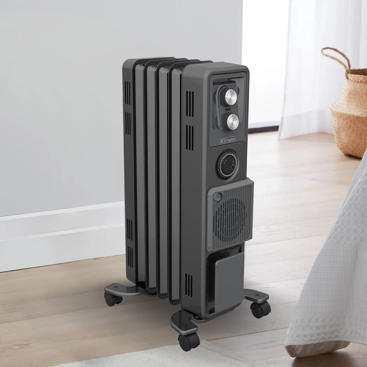 Dimplex Oil Free 1.5kW Column Heater w/ Turbo Fan and Timer in Black - Image 8
