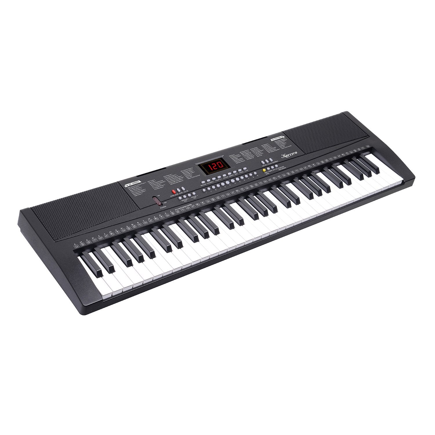 Karrera 61-Key Electronic Piano Keyboard 75cm with Stand - Black - Image 2