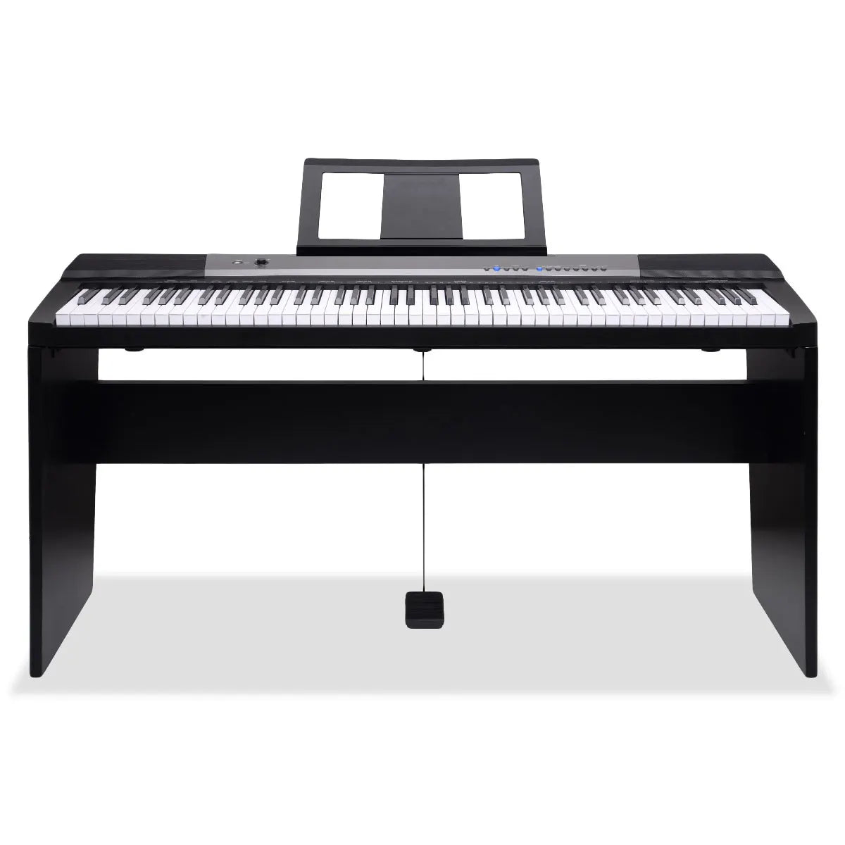 Karrera 88 Keys Electronic Keyboard Piano with Stand Black - Image 2