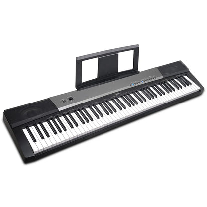 Karrera 88 Keys Electronic Keyboard Piano with Stand Black - Image 3
