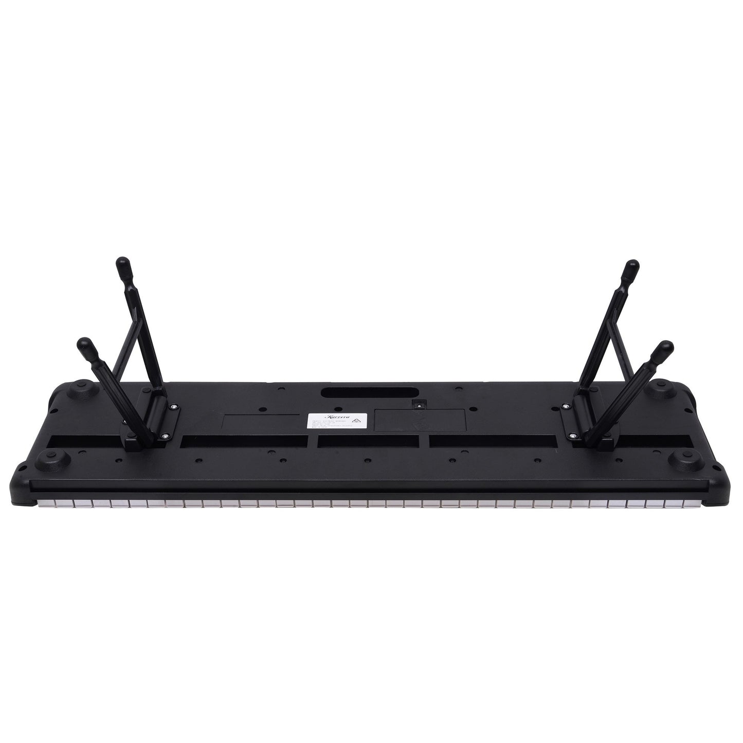 Karrera 61-Key Electronic Piano Keyboard with LED and Folding Stand in Black CHJ-SD1 - Image 4