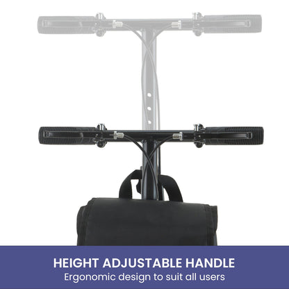 Orthonica Mobility Steel Knee Scooter Walker Steerable Ergonomic Foldable Scooter 10-inch Wheels Height Adjustable Steel Frame 136kg Weight Capacity - Image 6
