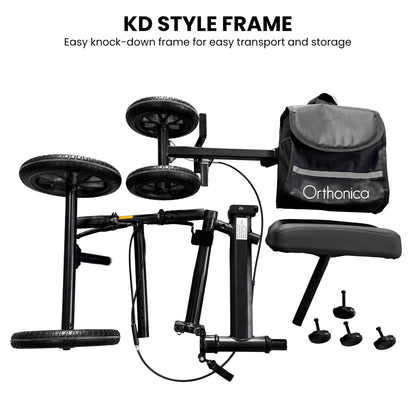 Orthonica Knee Walker with Adjustable Pad and Dual Brakes - Image 5