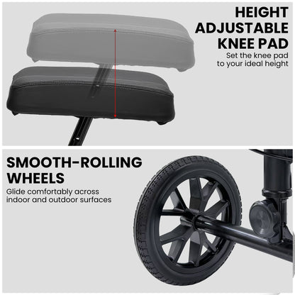 Orthonica Knee Walker with Adjustable Pad and Dual Brakes - Image 7