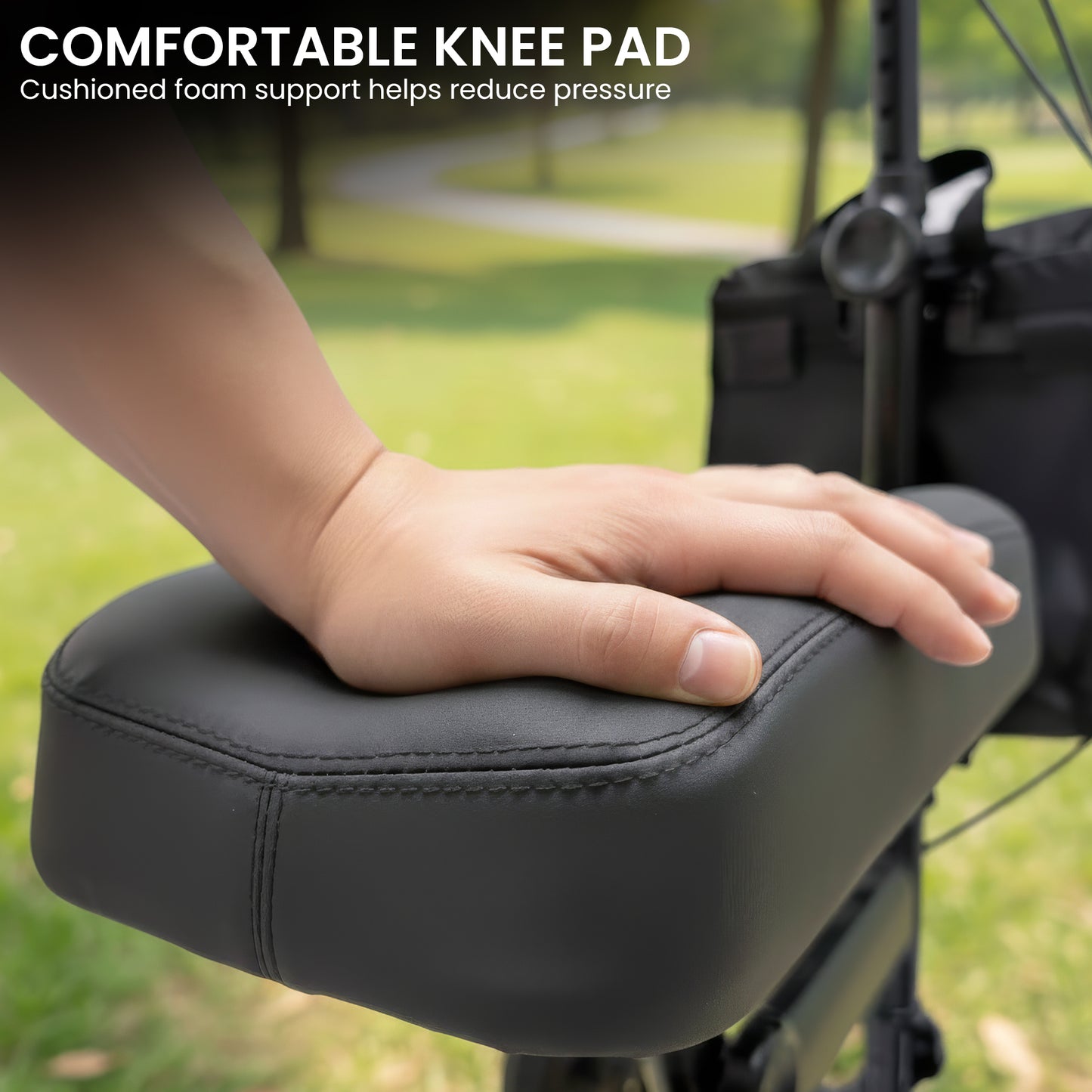 Orthonica Knee Walker with Adjustable Pad and Dual Brakes - Image 9
