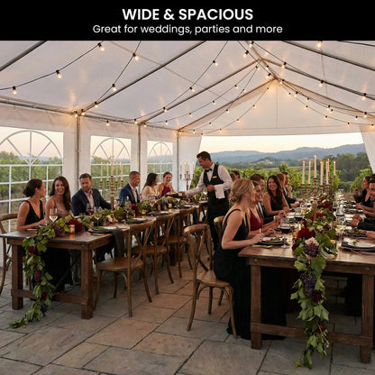Wallaroo 6x6m Outdoor Event Marquee Gazebo Party Wedding Tent - White - Image 6