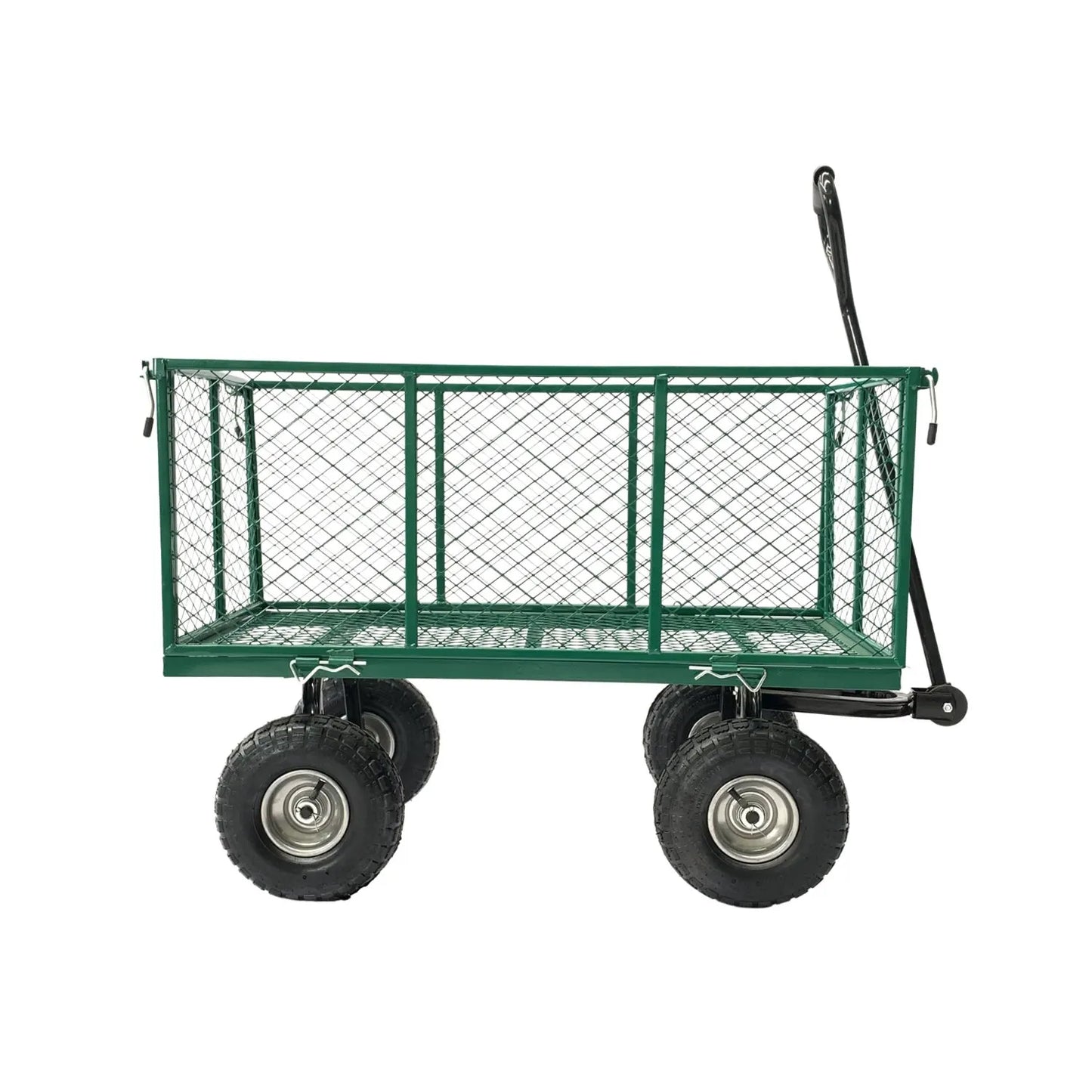Wallaroo Steel Mesh Garden Trolley Cart - Green - Image 3