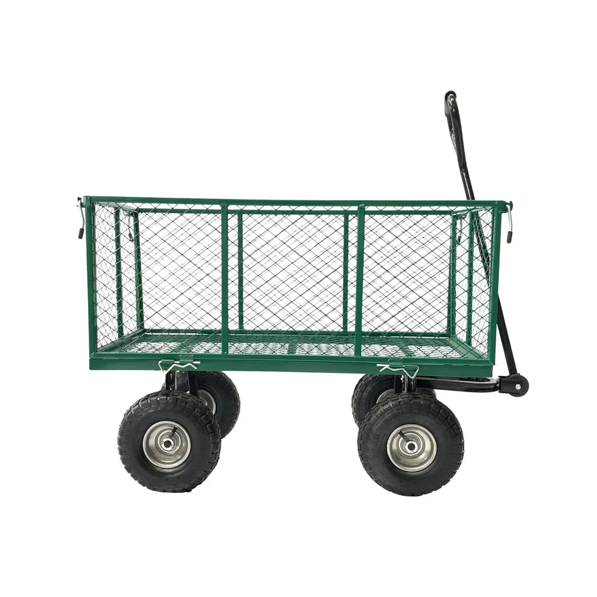 Wallaroo Steel Mesh Garden Trolley Cart - Green - Image 3