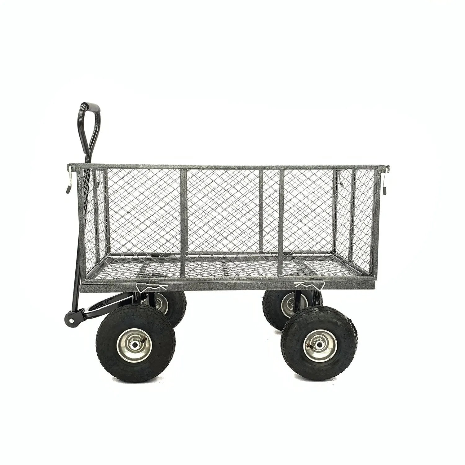 Wallaroo Steel Mesh Garden Trolley Cart - Hammer Grey - Image 3