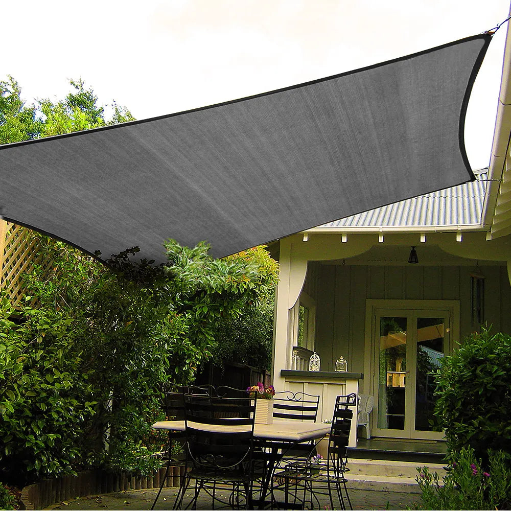 Wallaroo Rectangular Shade Sail 4m x 5m - Grey - Image 2