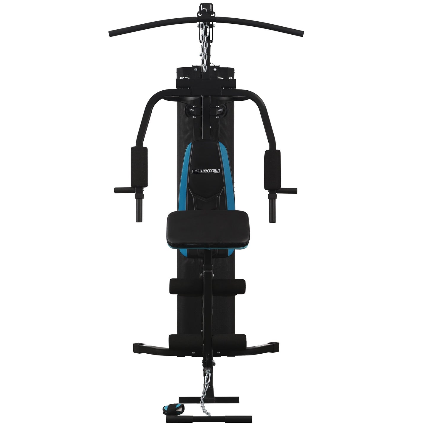Powertrain JX-300 Multi Station Home Gym 44kg Weight Stack Cable Machine, Curl Pad Leg Extension and Pull-down Bar - Image 5