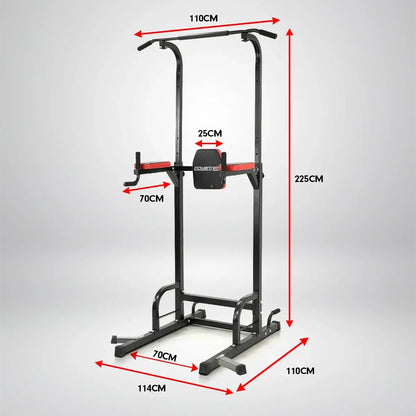 Powertrain Power Tower J06 Multifunction Strength Training Station with Pull-Up Bar Leg Raise Station Dip Bar - Image 4
