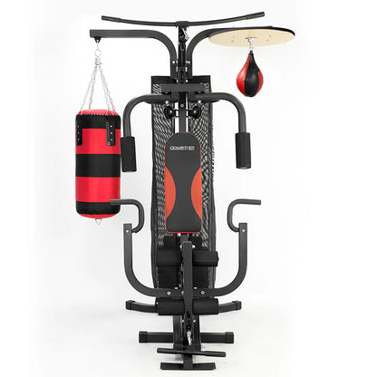 Powertrain Home Gym Multi Station with Boxing Punching Bag Speed Ball - Image 3
