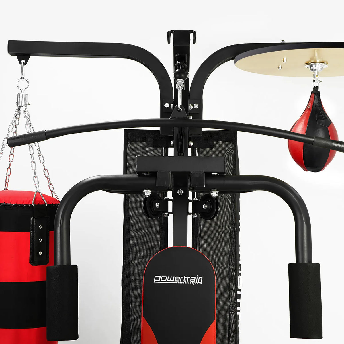 Powertrain Home Gym Multi Station with Boxing Punching Bag Speed Ball - Image 7
