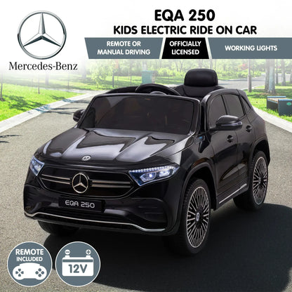 Kahuna Mercedes-Benz EQA 250 Kids 12V Electric Ride-On Car with Parental Remote Control - Image 2