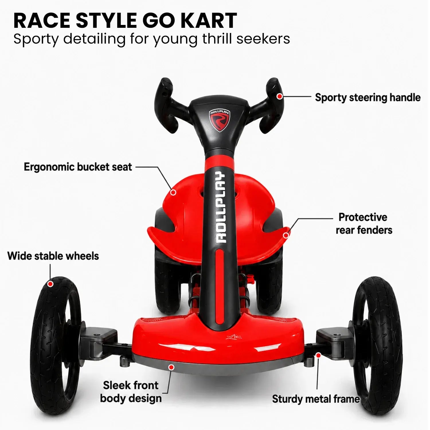 Kahuna Rollplay Flex Kart 6V Electric Ride-On Foldable Kids Racing Go Kart - Image 6