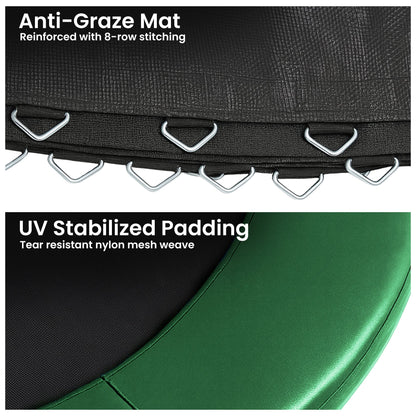Kahuna 10ft Replacement Trampoline Safety Pad Cover and Jumping Spring Mat - Green - Image 6