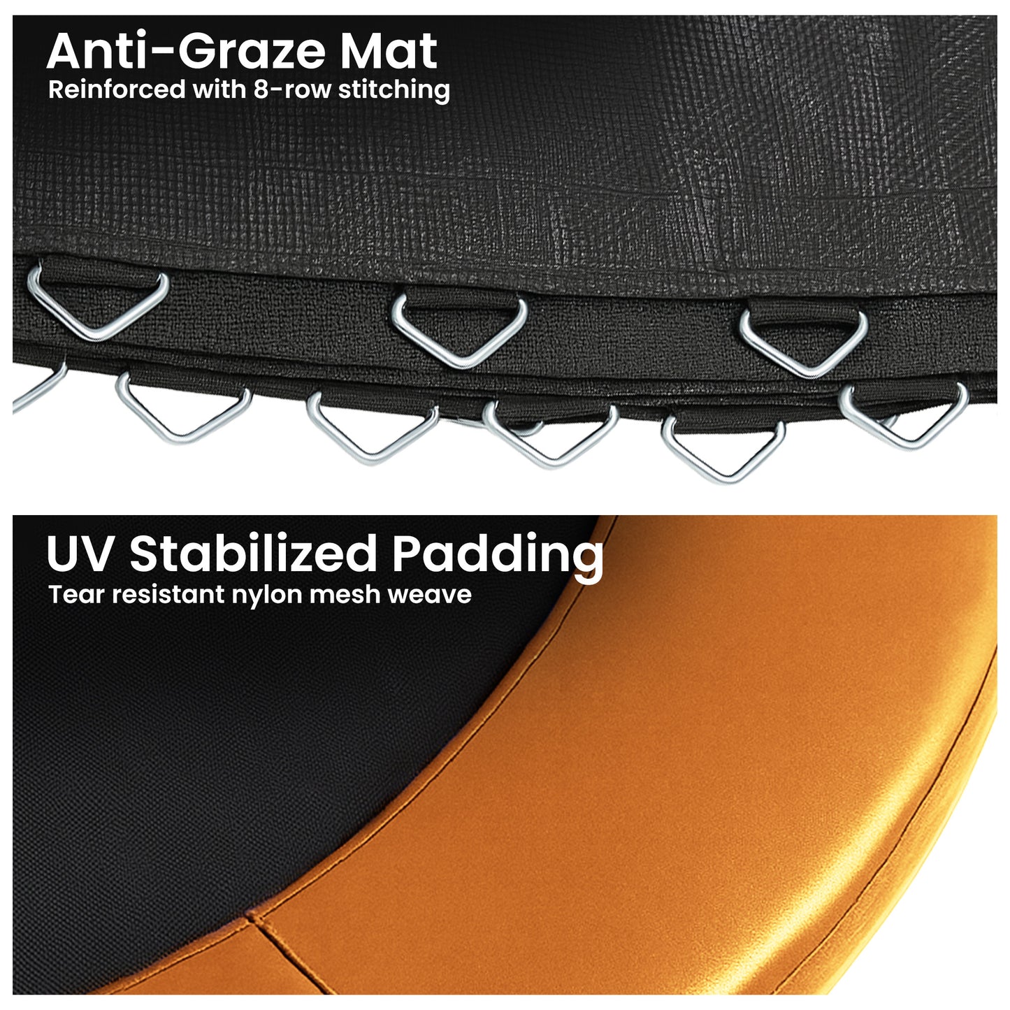 Kahuna 14ft Replacement Trampoline Safety Pad Cover and Jumping Spring Mat - Orange - Image 6