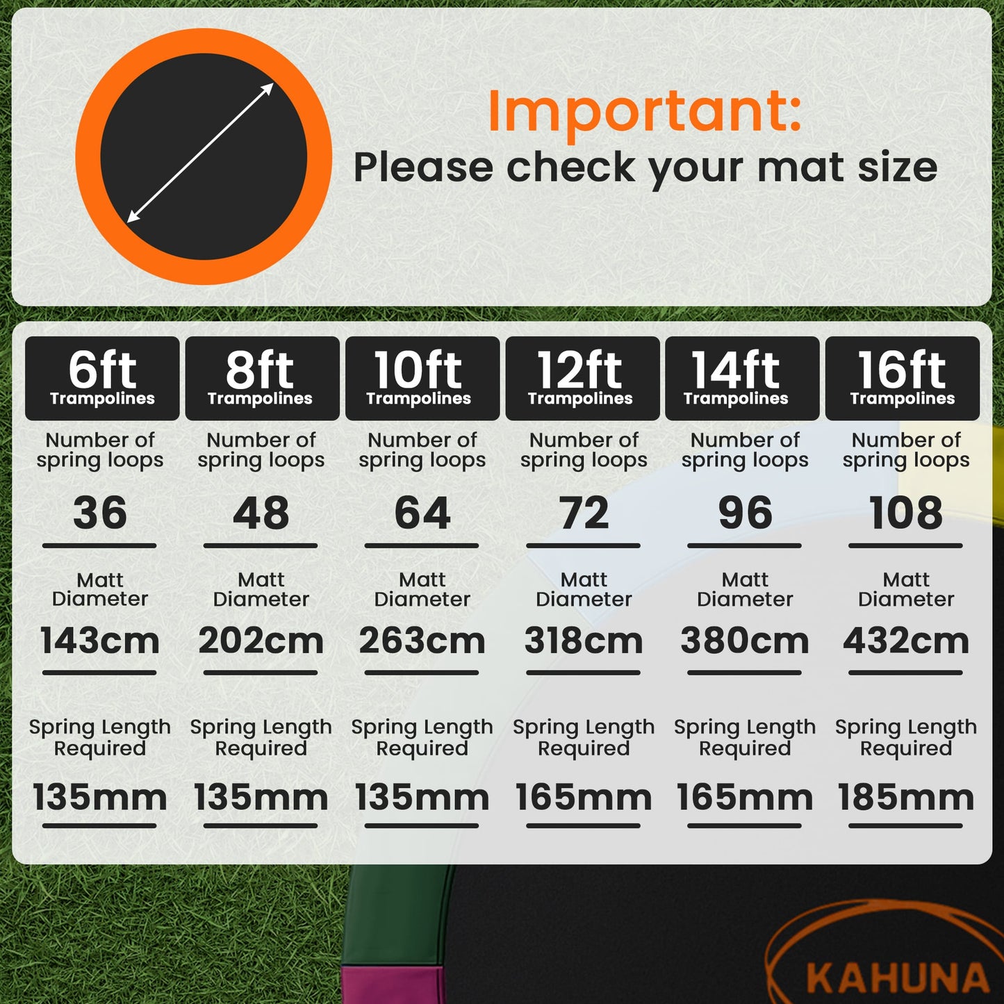 Kahuna 16ft Replacement Trampoline Safety Pad Cover and Jumping Spring Mat - Pink - Image 7