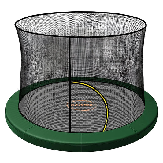 Kahuna 6ft Trampoline Pad and Net - Green