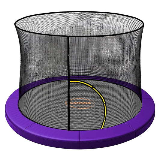 Kahuna 6ft Trampoline Pad and Net - Purple