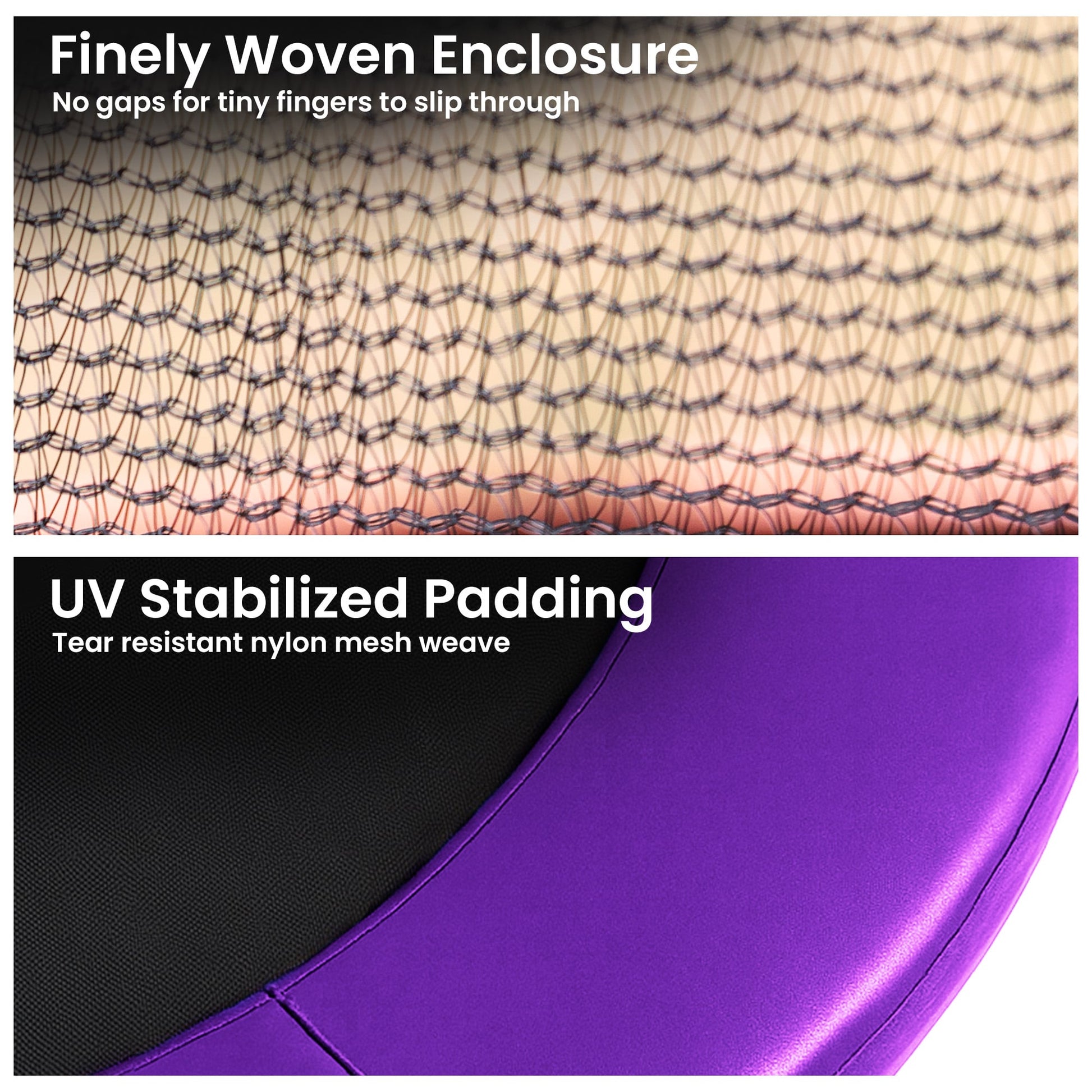 Kahuna 10ft Trampoline Pad and Net - Purple - Image 5