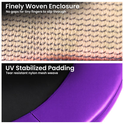 Kahuna 12ft Trampoline Pad and Net - Purple - Image 5