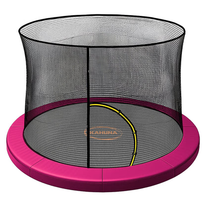 Kahuna 14ft Trampoline Pad and Net - Pink