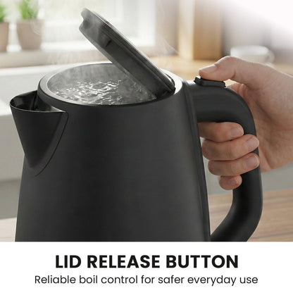 Pronti Silver Noir Collection 1.7L Electric Kettle - Image 6