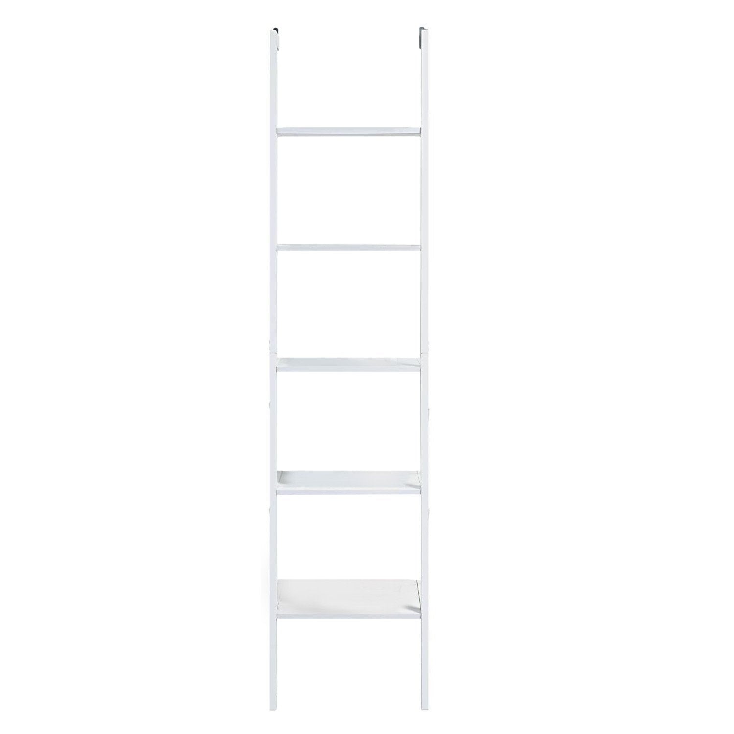 Sarantino Amelia 5-Tier Ladder Shelf in White - Image 2