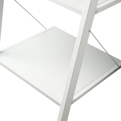 Sarantino Amelia 5-Tier Ladder Shelf in White - Image 4