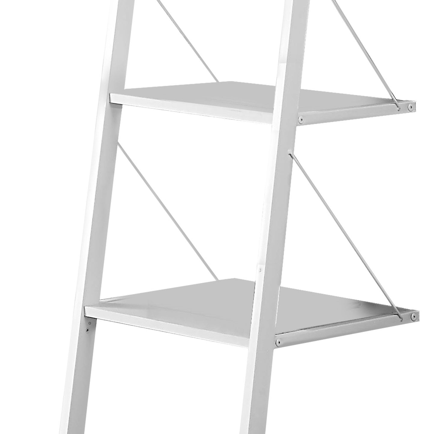 Sarantino Amelia 5-Tier Ladder Shelf in White - Image 6