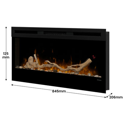 Dimplex 34-inch Linear Fireplace Driftwood and River Rock Accessory Package - Image 4